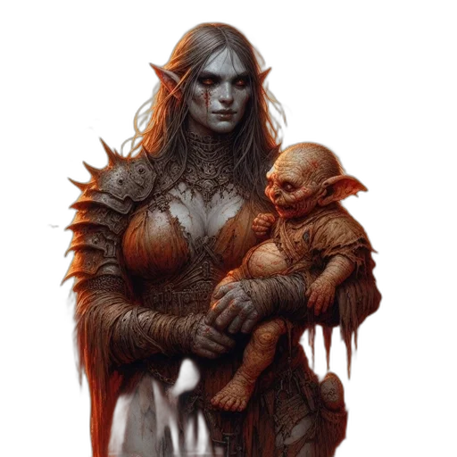 creature, fantasy art, concept art, comic book art transparent PNG cut-out