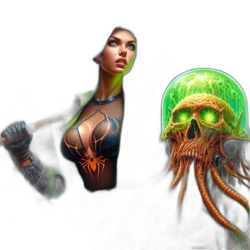 creature, weapon, concept art, fantasy art transparent PNG cut-out