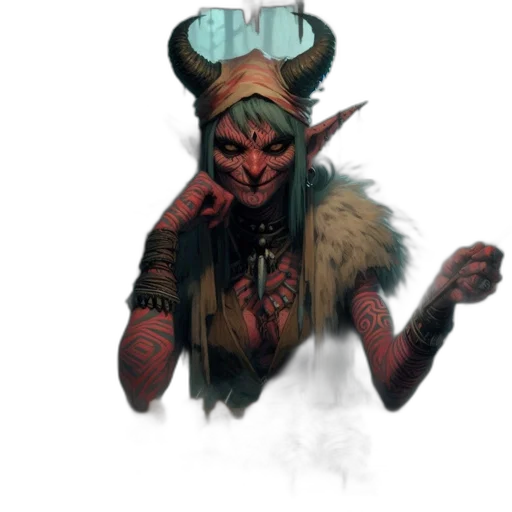 staff, mask, dragon, face transparent PNG cut-out