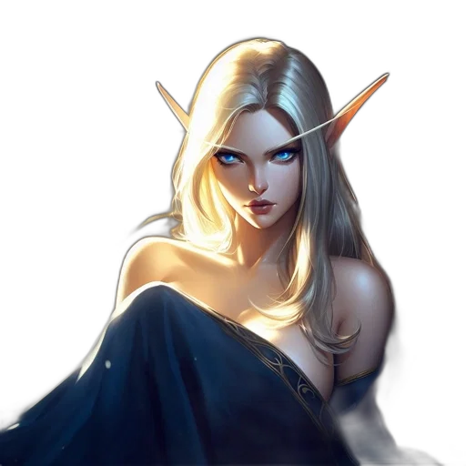 dragon, dress, face, staff transparent PNG cut-out