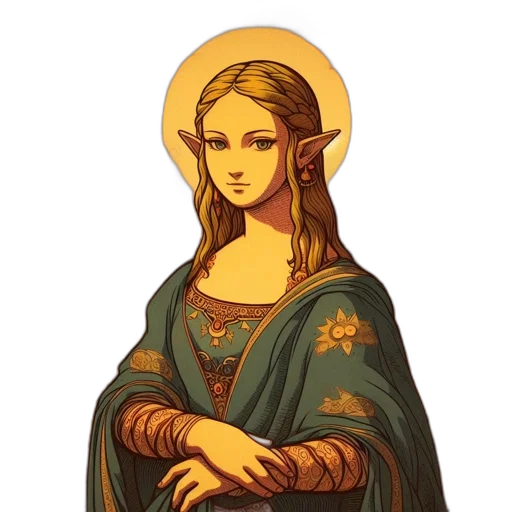 dress, crown, jewelry, pixel art transparent PNG cut-out