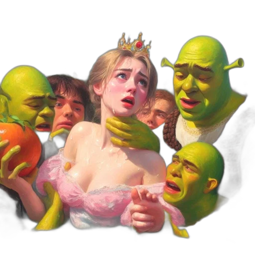 crown, mask, face, creature transparent PNG cut-out