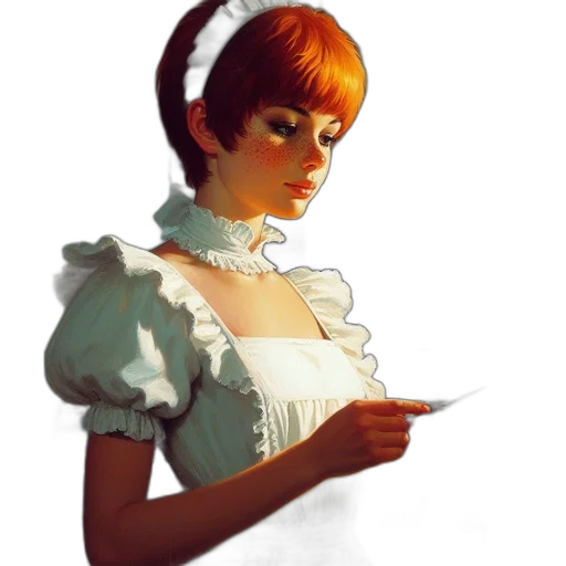 dress, staff, face, crown transparent PNG cut-out