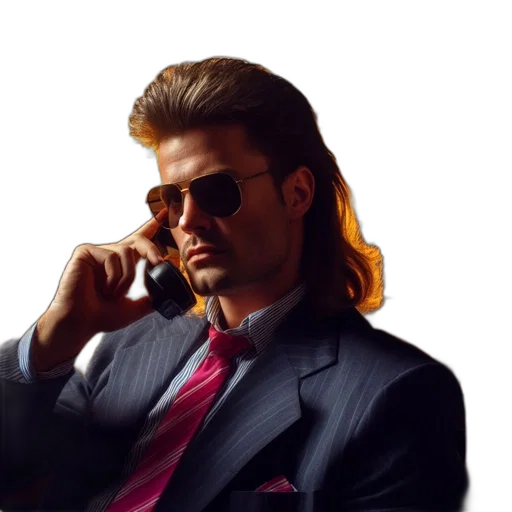jacket, hair, face, staff transparent PNG cut-out