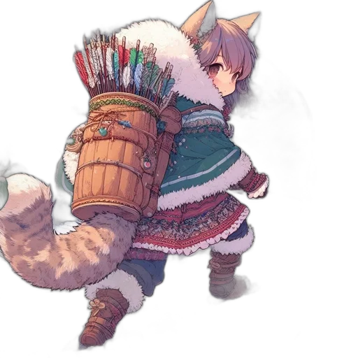 weapon, staff, animal, jacket transparent PNG cut-out