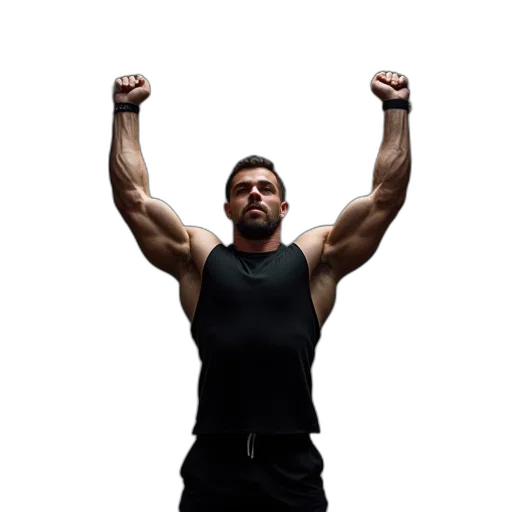photorealistic, 3d render, crossfit, athlete transparent PNG cut-out