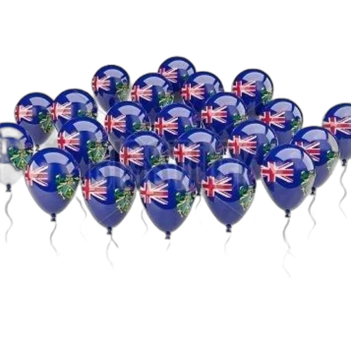group, balloons, each, featuring transparent PNG cut-out