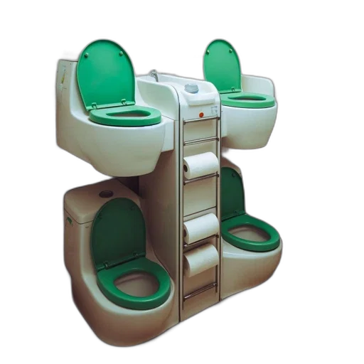 furniture, 3d render, green, atypical transparent PNG cut-out