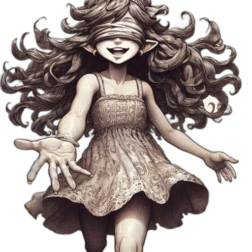 mask, dress, hair, face transparent PNG cut-out