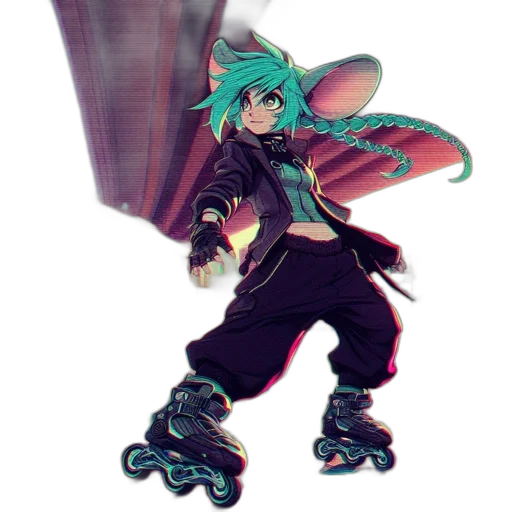 dragon, jacket, staff, concept art transparent PNG cut-out