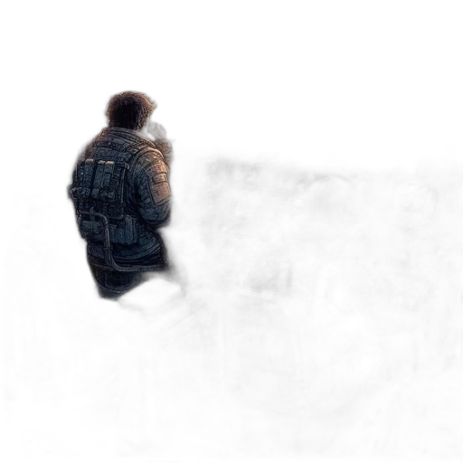 jacket, robot, creature, face transparent PNG cut-out