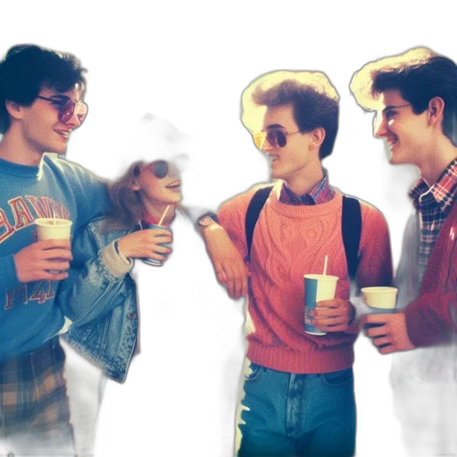 jacket, vaporwave, concept art, 3d render transparent PNG cut-out