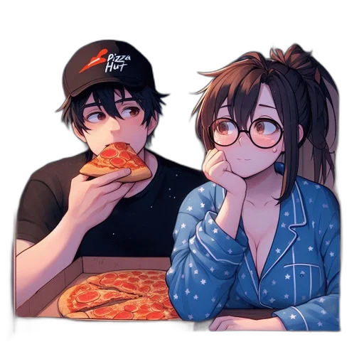 food, pixel art, anime, cartoon transparent PNG cut-out