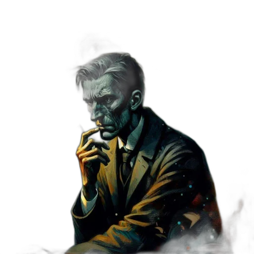 jacket, face, mask, comic book art transparent PNG cut-out
