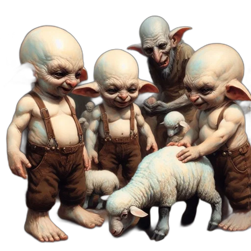 creature, concept art, 3d render, fantasy art transparent PNG cut-out