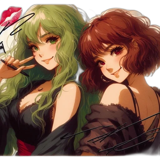 anime, fantasy art, pixel art, watercolor transparent PNG cut-out