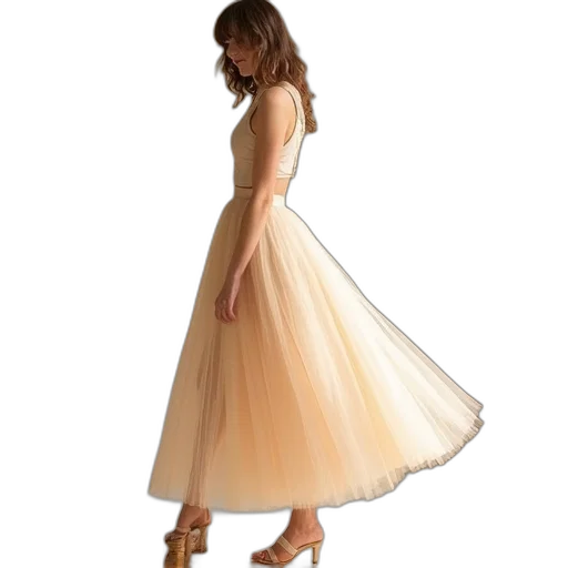 dress, concept art, photorealistic, midi transparent PNG cut-out