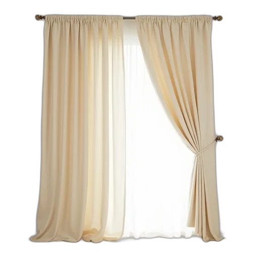 furniture, earth tones, cream, curtain transparent PNG cut-out