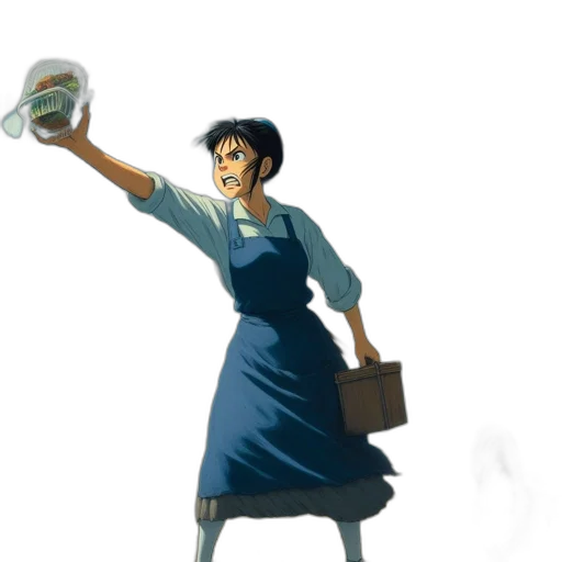 staff, dress, concept art, 3d render transparent PNG cut-out