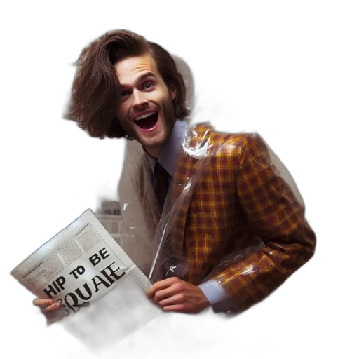 hair, jacket, cartoon, man transparent PNG cut-out