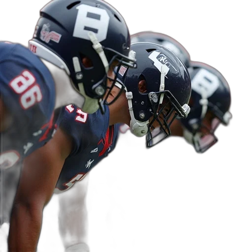 penn, football, players, line transparent PNG cut-out
