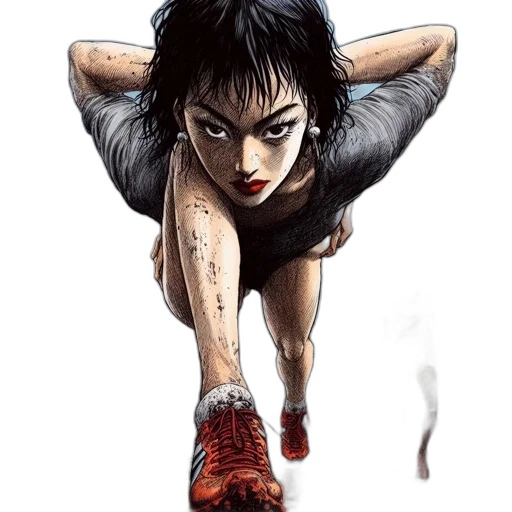 shoes, comic book art, concept art, fantasy art transparent PNG cut-out