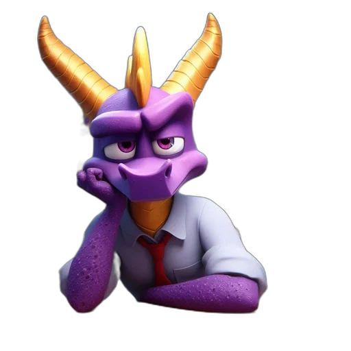 dragon, staff, crown, creature transparent PNG cut-out