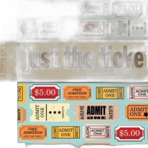 just, ticket, stub, organizer transparent PNG cut-out