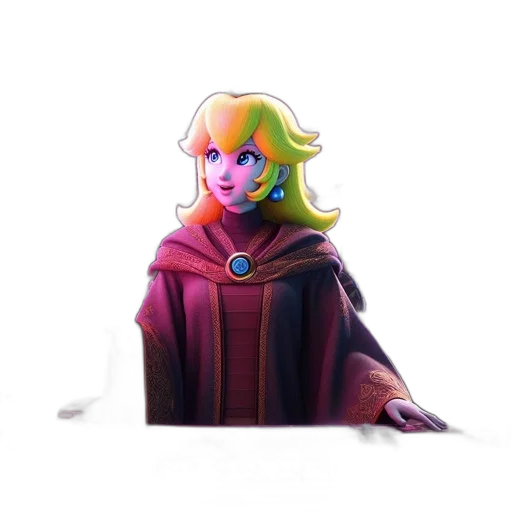 crown, staff, face, dress transparent PNG cut-out