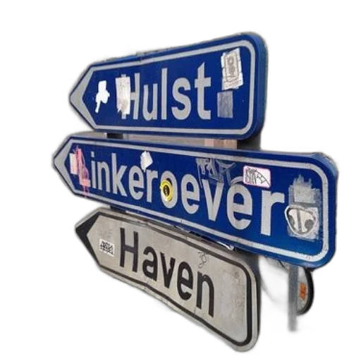 street, signs, blue, white transparent PNG cut-out