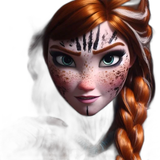 face, mask, staff, fantasy art transparent PNG cut-out