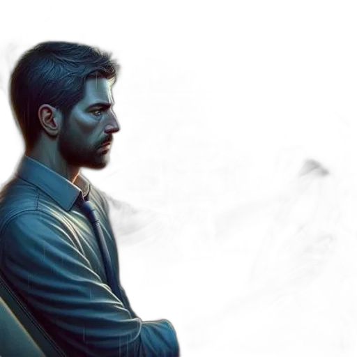 jacket, face, photorealistic, concept art transparent PNG cut-out