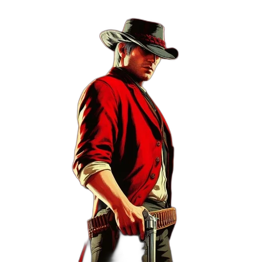 jacket, hat, staff, weapon transparent PNG cut-out