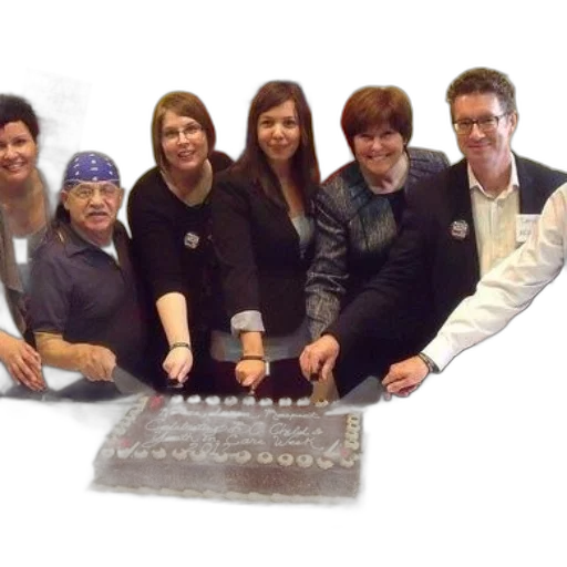 staff, group, people, gathered transparent PNG cut-out