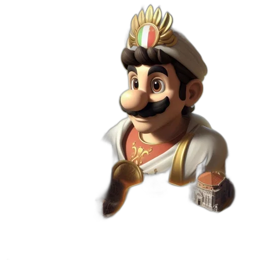 crown, hat, staff, face transparent PNG cut-out