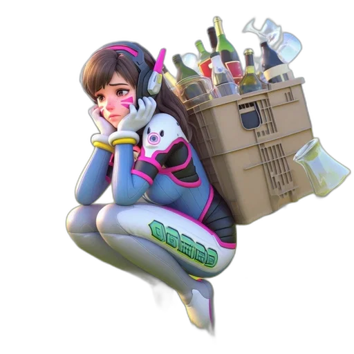 weapon, robot, bottle, jacket transparent PNG cut-out