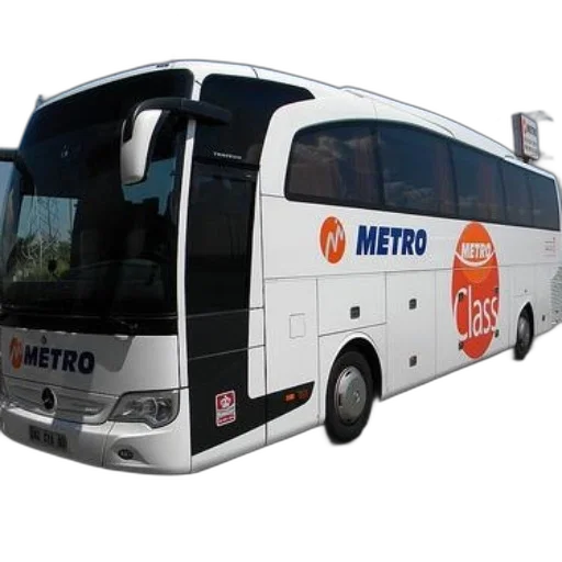 3d render, white, bus, metro transparent PNG cut-out