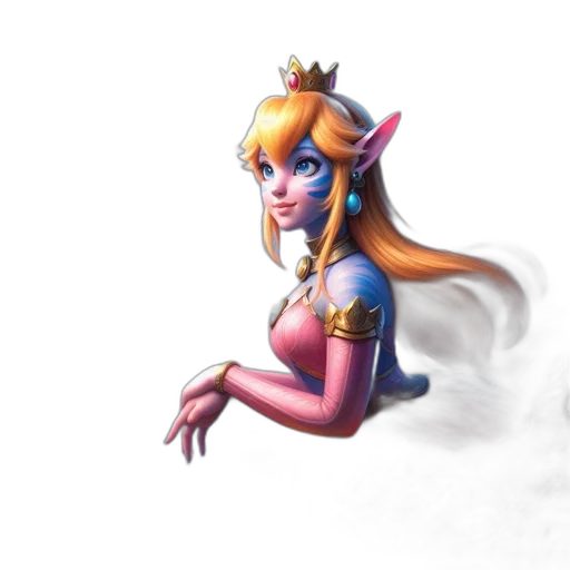 crown, staff, dress, concept art transparent PNG cut-out