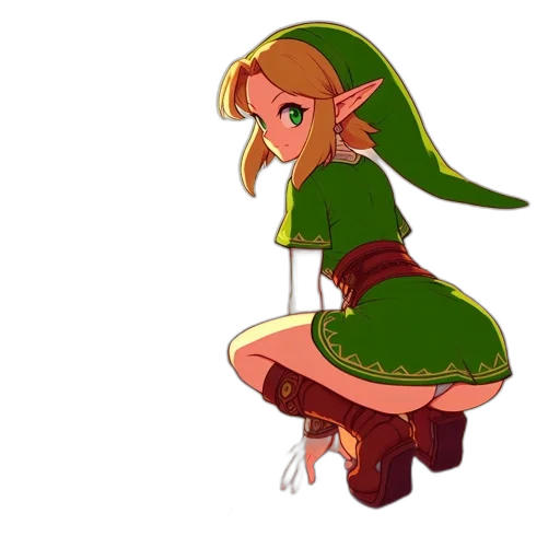 dress, staff, pixel art, concept art transparent PNG cut-out
