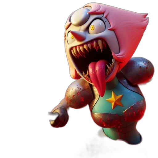 creature, concept art, 3d render, animated transparent PNG cut-out