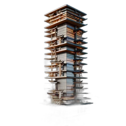 building, furniture, 3d render, concept art transparent PNG cut-out