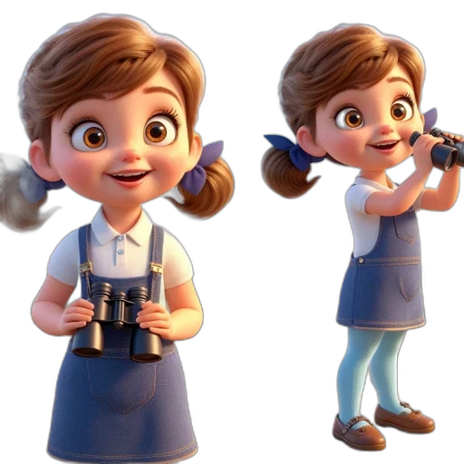 staff, dress, 3d render, concept art transparent PNG cut-out