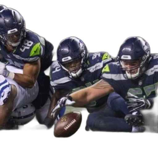 seattle, seahawks, player, dives transparent PNG cut-out