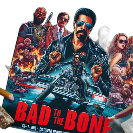jacket, concept art, comic book art, action-packed transparent PNG cut-out