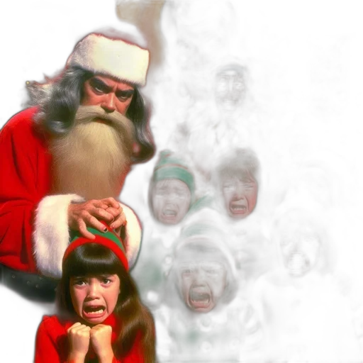 photorealistic, concept art, stern, santa transparent PNG cut-out