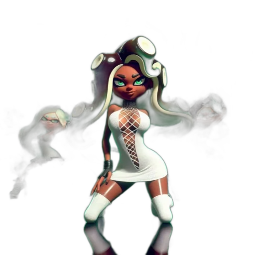 dress, weapon, staff, robot transparent PNG cut-out
