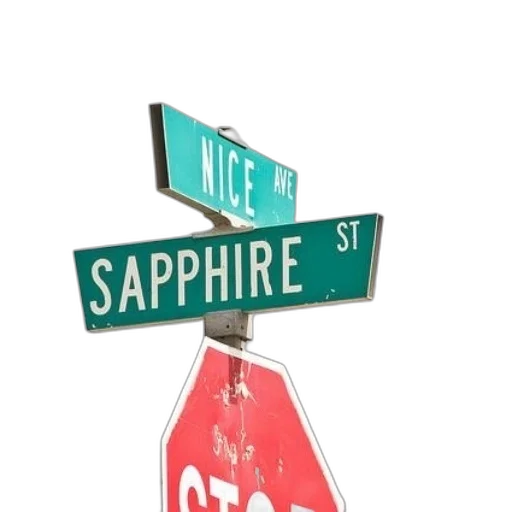 3d render, city street, stop, sign transparent PNG cut-out