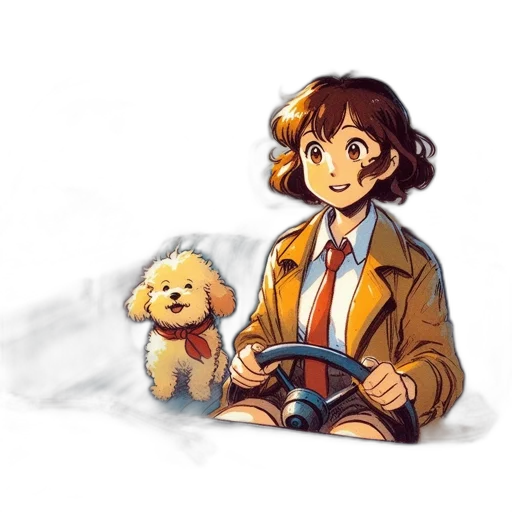 staff, creature, jacket, watercolor transparent PNG cut-out