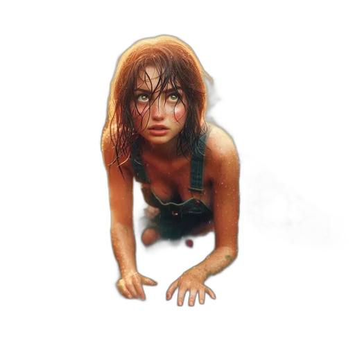 creature, face, hair, animal transparent PNG cut-out