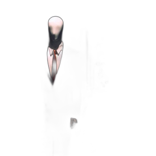 robot, staff, hair, creature transparent PNG cut-out